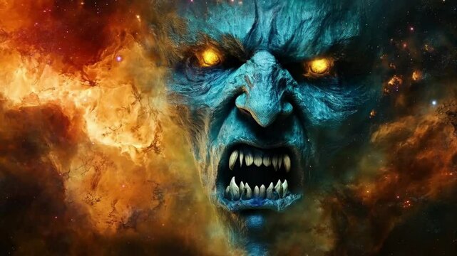 Dracula, the legendary vampire monster, lurked in the shadows, seeking victims under the pale moonlight.