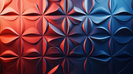 3D geometric background with gradient
