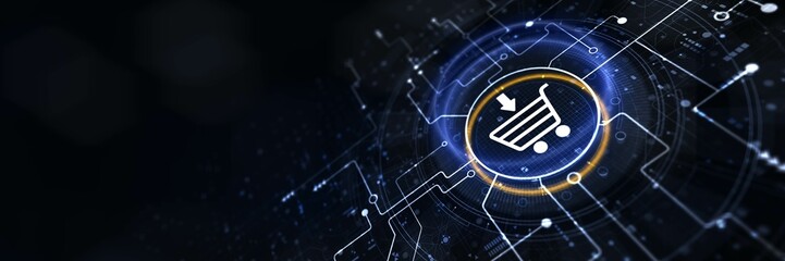 E-Commerce Concept: Facilitating Online Transactions and Digital Business Growth.