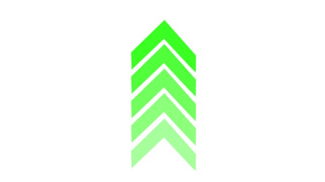Arrow Loop Animation direction concept. colorful arrow icon concept. directional red arrow loop animation. Abstract Directional arrow animation. signal icon. arrow loading icon concept animation.
