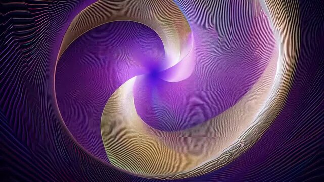 Beautiful Abstract Looping Spiral Background in 4K Animation