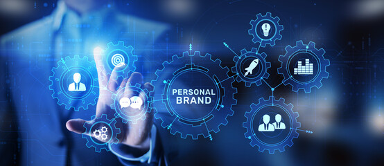 Personal branding brand development business education concept.