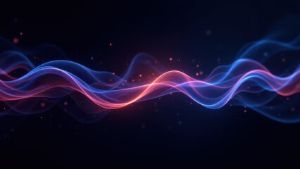 Obraz premium Digital abstract wave design with colorful light effects representing continuous integration and delivery pipeline concepts.