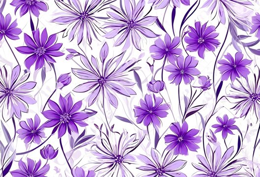Lila Bl&uuml;ten pattern