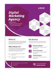 Corporate A4 Size business flyer, Geometric shape, editable vector template design,marketing, business proposal, promotion, advertise, publication,perfect for creative professional.