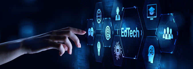 EdTech Education Technology e-learning online learning internet technology concept.