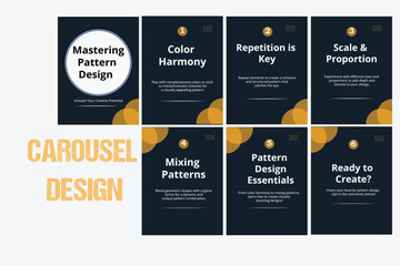 How to write a blog posts social media carousel, step by step guide to write Instagram carousel design template