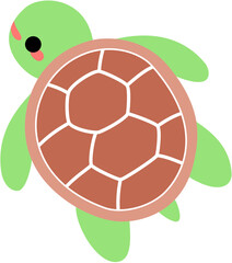 Obraz premium Turtle Cute illustration