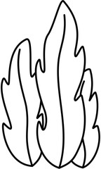 Obraz premium Seaweed Outline Coloring image