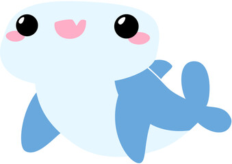 Hammerhead shark Cute illustration