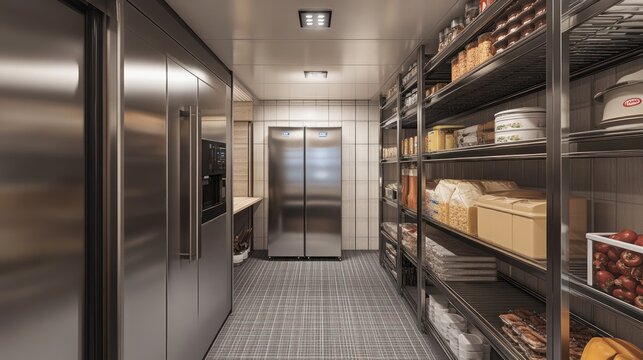 Modern Restaurant Kitchen Pantry Storage