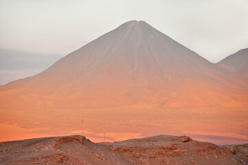 Naklejka premium Licancabur stratovolcano on the Bolivia–Chile border in the Central Volcanic Zone of the Andes