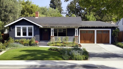 Suburban Home, Landscaping, Driveway, Trees