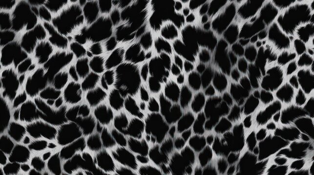 Gray leopard print seamless textile design