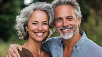 Obraz premium Middle aged couple explores new investment strategies for a secure retirement