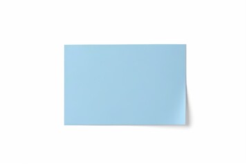 Fototapeta premium arafed blue paper with a corner on a white background