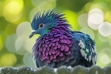 Obraz premium 美しいカワラバト（ハト科）を英語と学名で表すとRock Pigeon (Columba livia) で、この鳥は2025年に神奈川県横浜市鶴見川で観察されました