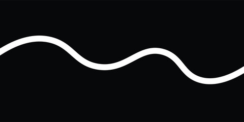 Thin line wavy abstract vector background. Curve wave seamless pattern. Line art striped graphic template. eps 10