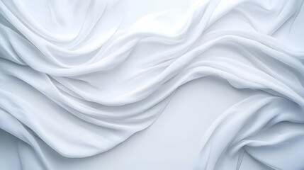 Fototapeta premium White Fabric Draped Texture Background