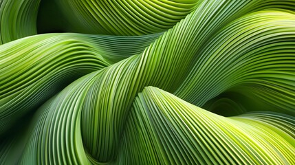 3D Abstract Green Twisted Background (For Digital Marketing, Web Banner, Social Media, Poster)