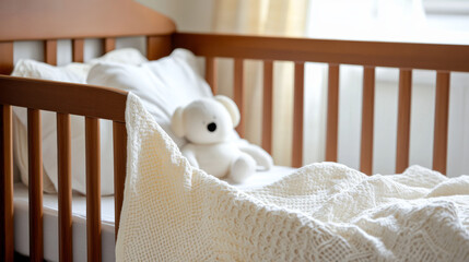 Soft Textiles and Fabrics Crib Bedding: Choose soft, breathable bedding for the crib, such as cotton or muslin sheets. 