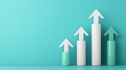 Business growth indicators office infographic professional environment side view success strategy