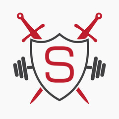 Initial Letter S Warrior Logo Design Concept For Security, Safety and Defense Symbol