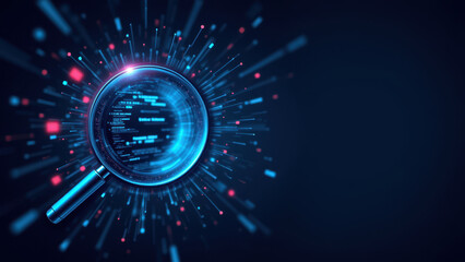 This image portrays a magnified view of an intricate web-like structure representing cybersecurity with a focus on digital exploration or analysis.