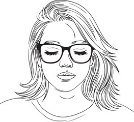 vector eye of the girl vector illustration of a woman and vector illustration of a woman face 