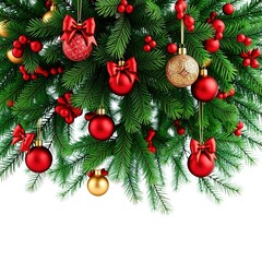 Festive Holiday Cheer: Adorned Organic Christmas Tree