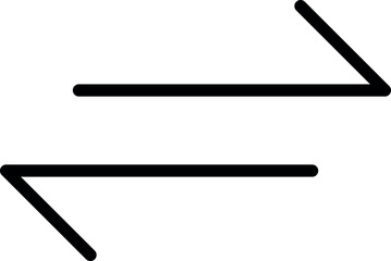 Arrows transfer icon, exchange arrow icons - Swap icon with two arrows convert button sign - data transformation transmission icon. Colorful icon set, vector illustration