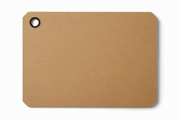 there is a brown cutting board with a black handle