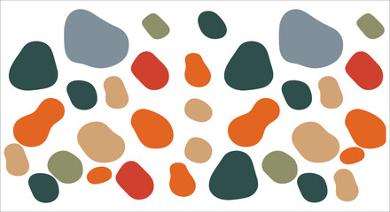 Fototapeta premium Abstract colorful organic shapes vector, Decorative colorful abstract blobs, Abstract blobs in various colors, Abstract colorful geometric shapes, Colorful abstract organic shapes vector illustration