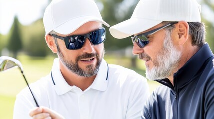 Golf Lesson: Beginner Golfer Receives Expert Coaching from Instructor at Training Facility