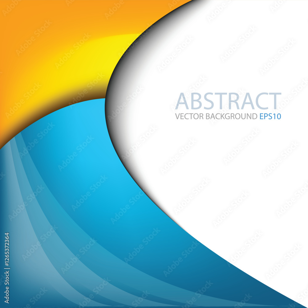 Fototapete graphic vector curve line overlap background for text and message design
