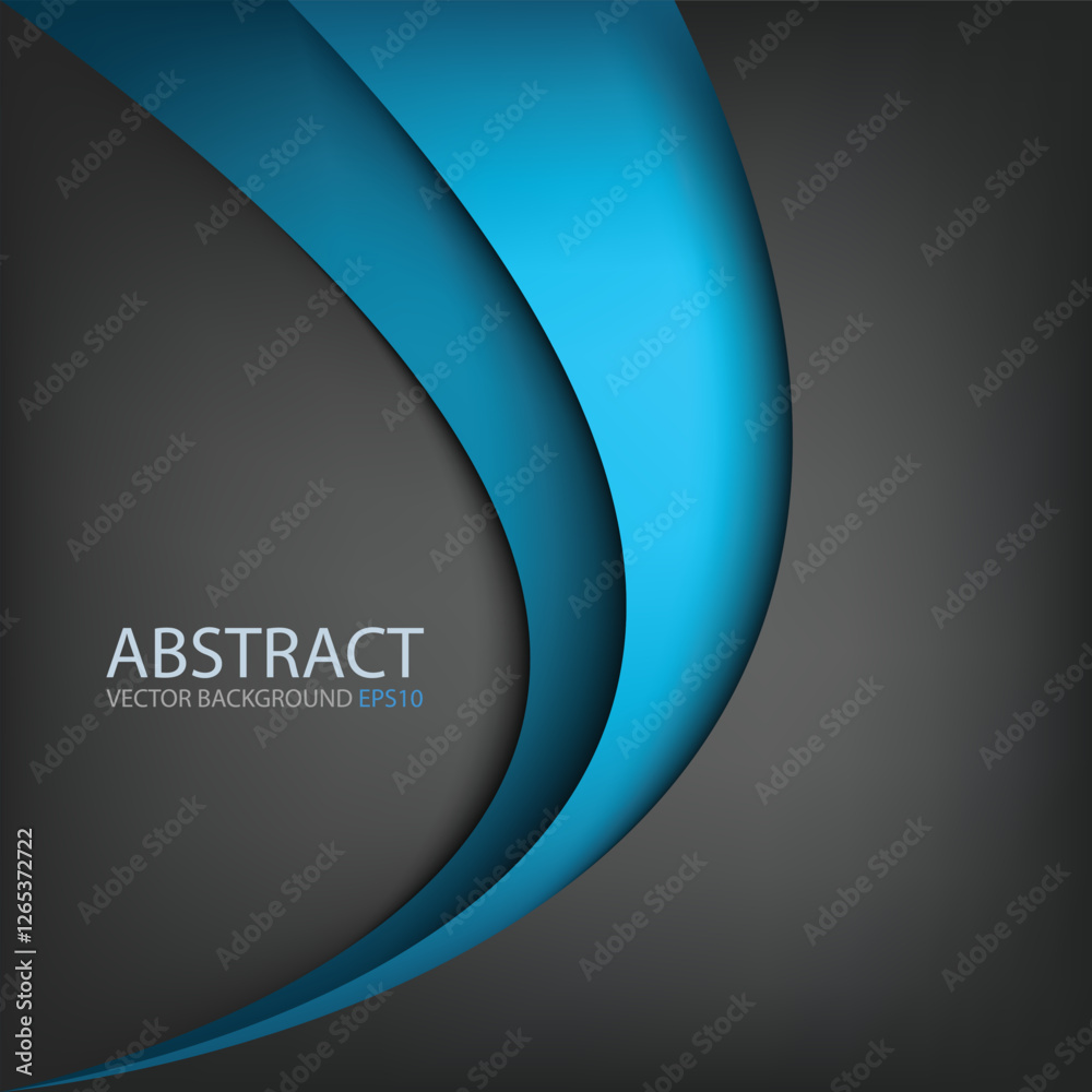 Poster graphic vector curve line overlap background for text and message design
