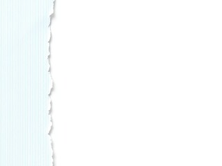 Obraz premium Lightly Worn Blue Paper with Torn Edges