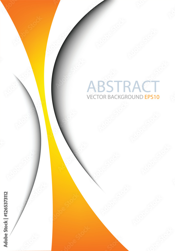 Poster graphic vector curve line overlap background for text and message design
