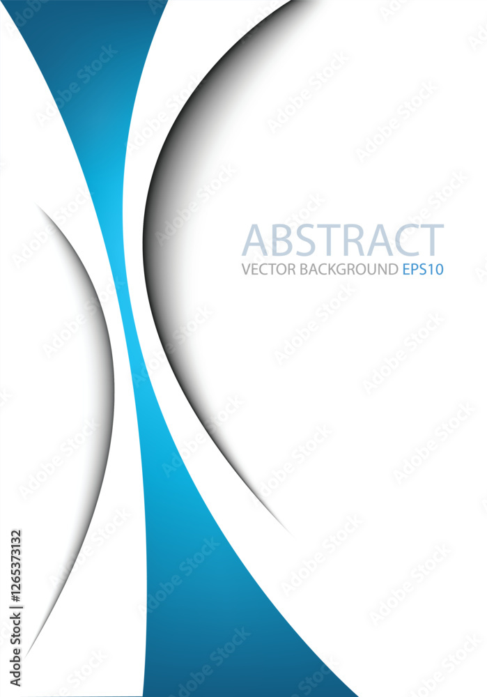 Poster graphic vector curve line overlap background for text and message design
