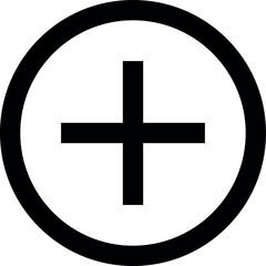 Add, new, plus icon symbol - create icons, more button in filled, thin line, outline and stroke style for apps and website. Colorful icon set, vector illustration