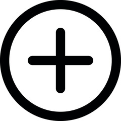 Add, new, plus icon symbol - create icons, more button in filled, thin line, outline and stroke style for apps and website. Colorful icon set, vector illustration