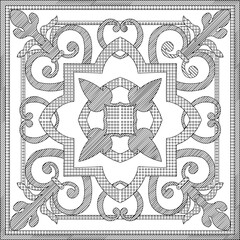 vector sketch illustration silhouette design background pattern classic vintage 