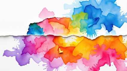 Obraz premium Ripped Paper Abstract: Mindful Meditation Concept