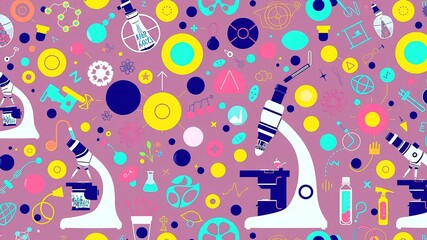 Fototapeta premium Scientific Microcosm: Unveiling the Hidden Realm