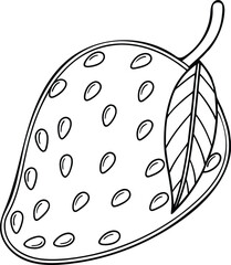 vector illustration of a strawberry