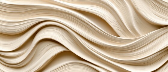 Obraz premium A long, curvy line of white fabric