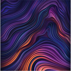 Fototapeta premium An abstract background with wavy lines in shades of random color