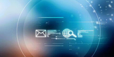 2d illustration abstract envelope background 