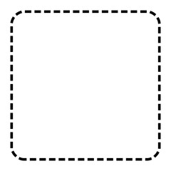 Square dotted line frame