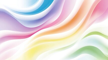 Colorful Abstract Background with Flowing Wavy Lines and Light Effect